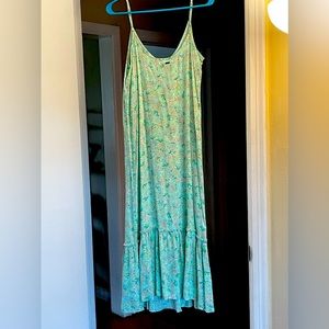 NWT blue silky sun dress size Medium